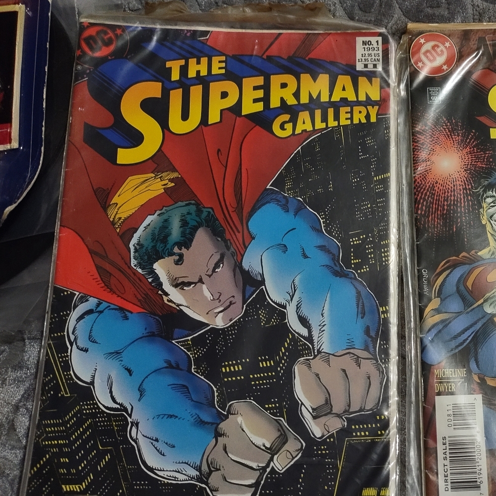 old vintage superman official comic books.